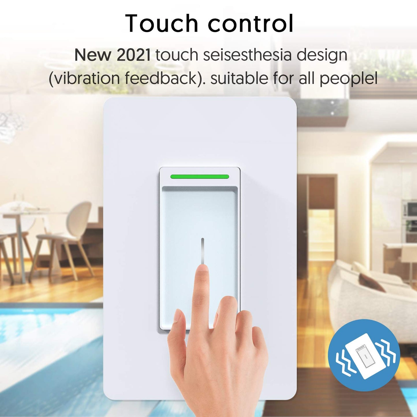 Milfra Smart Light Switch-Smart WiFi Switch 2.4Ghz Compatible with Alexa, Google Assistant,Remote Control/Voice Control and Schedule, Neutral Wire Required, Single-Pole, No Hub Required (4 Pack)