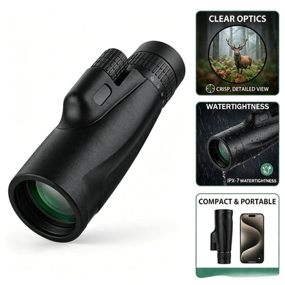 Monocular-Telescope 80x100 High Powered Monoculars High Definition for Adults High Powered with Smartphone Adapter Telescope Bird Watching Travel Camping Hiking