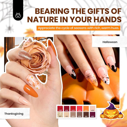 Beetles Gel Nail Polish Kit with U V Light -54 Pcs Gel Nail Kit Four Seasons Glow 32 Colors Set with Base Matte & Glossy Top Coat Soak Off Home DIY Manicure Nails Beginners Gifts for Women Teen Girls