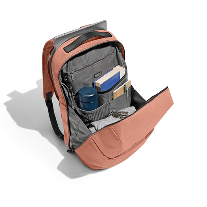 Away The Everywhere Zip Backpack - Personal Item Airline Approved Backpack with 16” Padded Laptop Sleeve, Water Bottle Pocket, Interior and Exterior Pockets - Fits Up to 16-Inch Laptops - Clay Pink