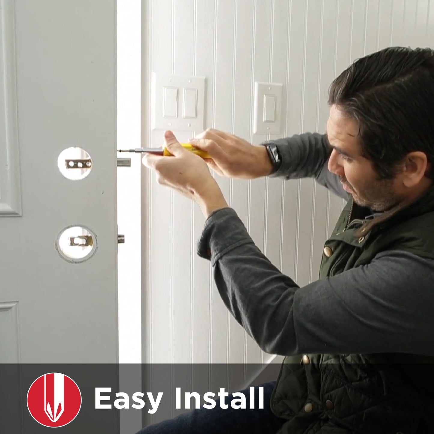 Kwikset SmartCode 270 Keyless Entry Electronic Touchpad Deadbolt Door Lock with Auto-Lock, Custom User Codes, Advanced Security in Satin Nickel Traditional