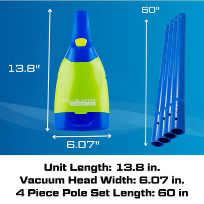 Pool Blaster Aqua Broom Turbo Spa Vacuum for Hot Tub Cordless Hoseless Rechargeable USB Charging Cable Included