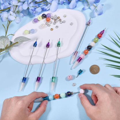 beinkmake 6Pcs Rhinestone Picker Wax Pen, DIY Double Ended Rhinestones Applicator Rhinestone Picker Dotting Pen Rhinestones Applicator Nail Art Tools for Pick Up and Place Gems Crystals