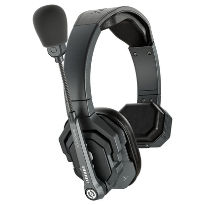 Hollyland Solidcom SE Full Duplex 4-Users ENC Noise Cancellation Wireless Intercom Headset System 1100ft Team Communication with PTT Mute Single Ear Headset for TV Film Production (2.4GHz Version)