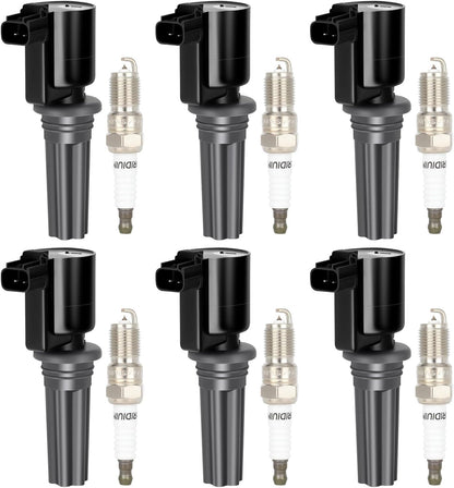ECCPP 3 ignition coils with 3 iridium Spark Plugs,UF808,coils packs,for Smart Fortwo 2016-2017 0.9L‎224332428R,UF-808