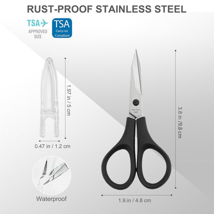 PAFASON Stainless Steel Embroidery Quilting Sewing Knitting Crafts Thread Scissor With Safety Cover