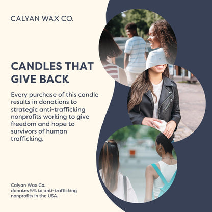 Calyan Wax Co. Seaside & Citrus Scented Candle - 75 Hour Burn - Luxury Clean Soy Wax Candles - Long Lasting Black Tumbler Jar Candle for Home - 10.2oz