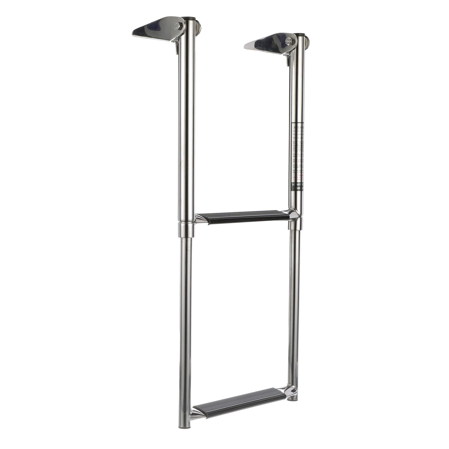 Seachoice Top Mount Telescoping Ladder for Universal Swim Platform, Stainless Steel Tubing, 2 Step, Ladder Only