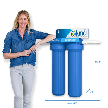Kind Water Systems - Whole Home Water Filtration System - Removes Chlorine, Chloramine, Sediment, Silt, Debris, VOC’s, and More - Get Softer Skin & Hair With Better Tasting Water - Easy Installation