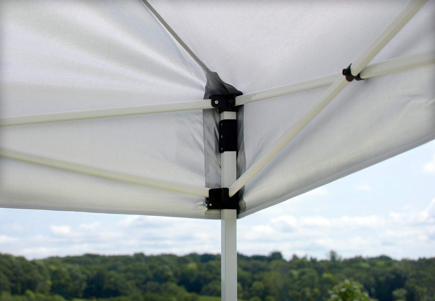 Quik Shade 10' x 20' Commercial 200 Square Feet of Shade Straight Leg Base Outdoor Pop-Up Canopy, White