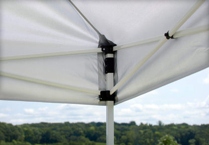 Quik Shade 10' x 20' Commercial 200 Square Feet of Shade Straight Leg Base Outdoor Pop-Up Canopy, White