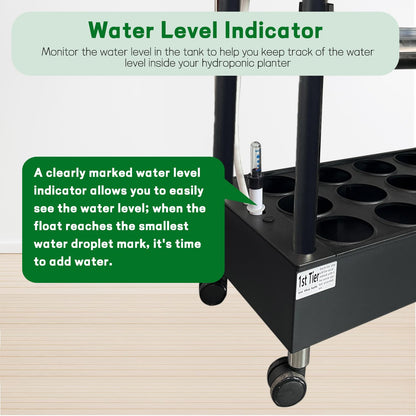 Large 3-Tier Indoor Hydroponics System Kit with Grow Lights, Dual Implant Configuration for Vegetable Fruit Herb Seedling Cultivation and Large-Scale Planting,Double Water Pump