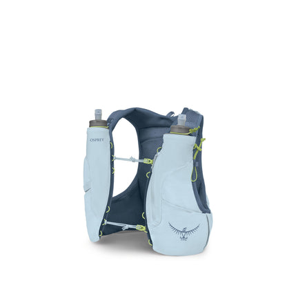 Osprey Dyna 1.5L Women's Running Hydration Vest with Hydraulics Soft Flasks - Adjustable Water Pack with Pockets, Dawn Blue, Large