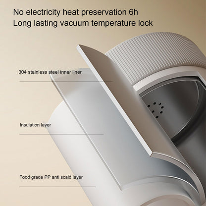 Travel Electric Kettle, 350ML Small Tea Coffee Kettle Mini Hot Water Boiler 27000mAh Rechargeable Portable Water Heater, 12 Hour Insulation