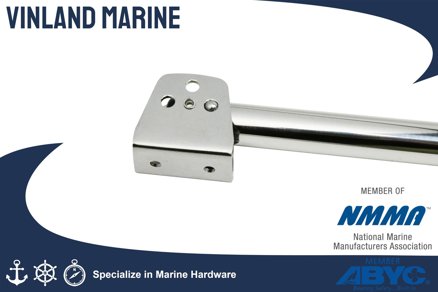 Vinland Marine 36" Seat Support Swing Leg for Foldable Boat Bench Seat 304 Stainless Steel, boat seat stand, jon boat, pontoon