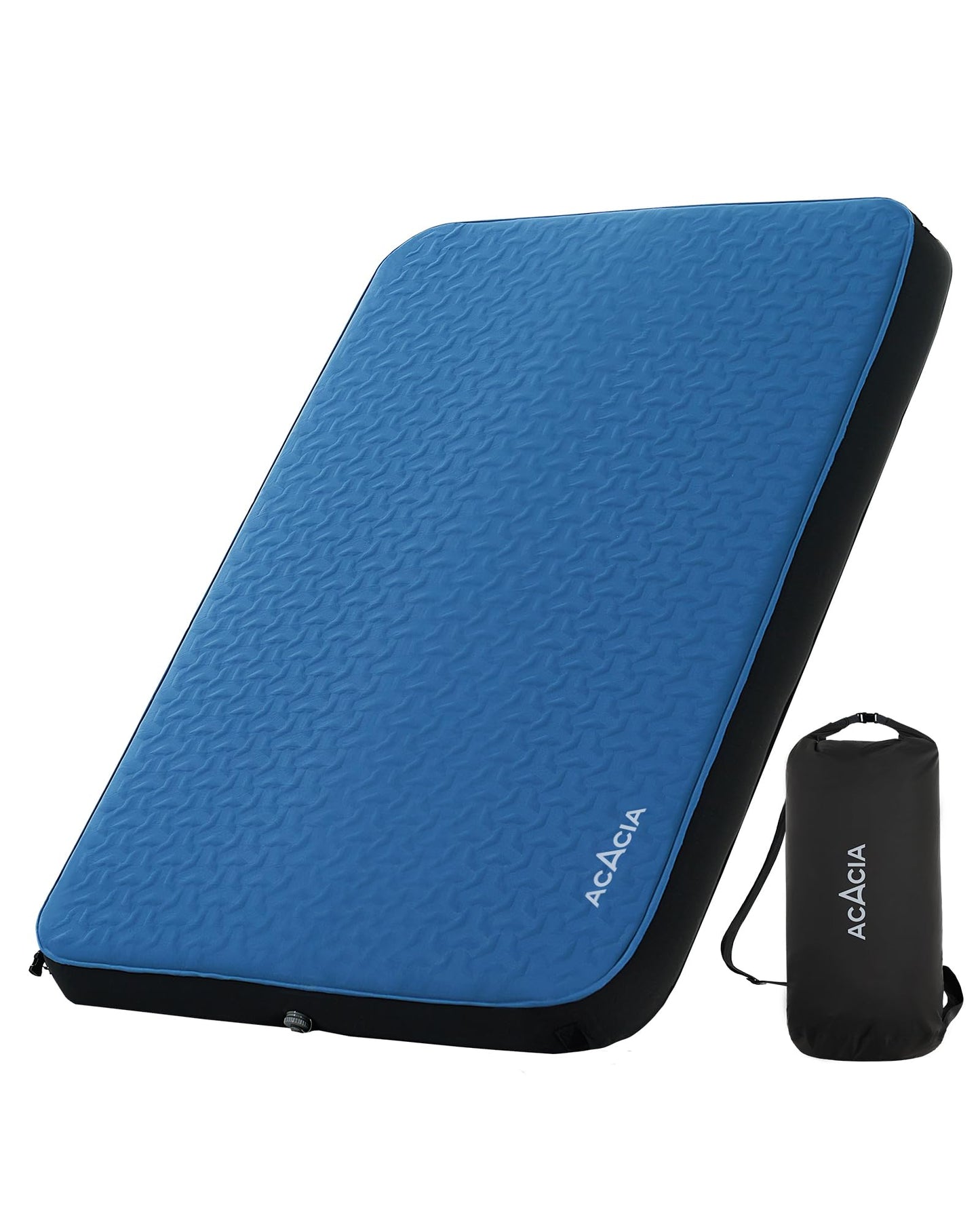 Acacia 4.3" Thick Self Inflating Sleeping Pad with Foam | Innovative Y-Shaped Telescopic Structure | Ultraportable Camping Mattress | Outdoor Compact Air Mat for Tent Car | Full