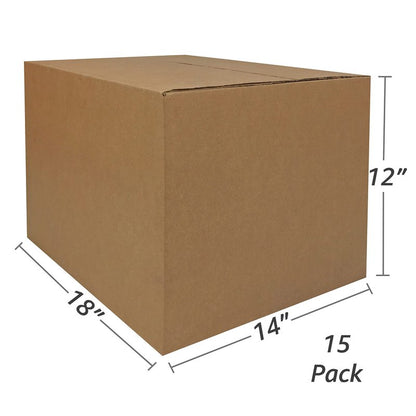 uBoxes Moving Boxes Bundles Medium Boxes 18" x 14" x 12" - Medium Boxes (Pack of 15)