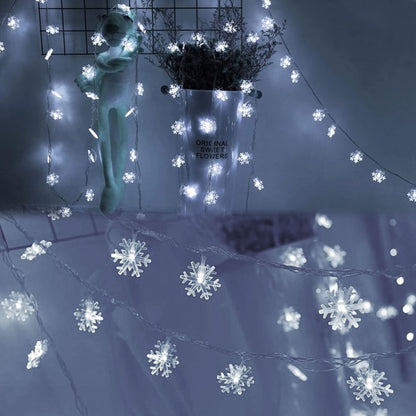 Dazzle Bright Christmas String Lights, 100 LED, 49FT, Waterproof, 8 Modes, White, Model HB-300COI