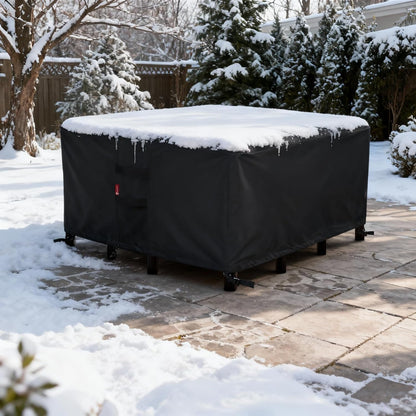 SheeChung Outdoor Furniture Cover - Waterproof Square 74" L x 74" W x 28" H - Durable Patio Protection