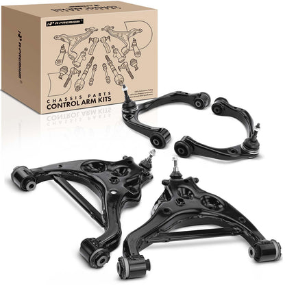 A-Premium Set of 4, Front Upper & Lower Control Arm Kit, with Ball Joint & Bushing, Compatible with Ford F-150 2015-2020, Expedition 2018-2022 & Lincoln Navigator 2018-2022