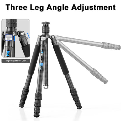 72.6'' Carbon Fiber Tripod Camera Monopod WEYLLAN Heavy Duty Tripod for Camera, 32.5mm Tube, Professional Camera Tripod with 44mm Arca Low Profile Ball Head, DSLR Stand for Telescope, Camcorder
