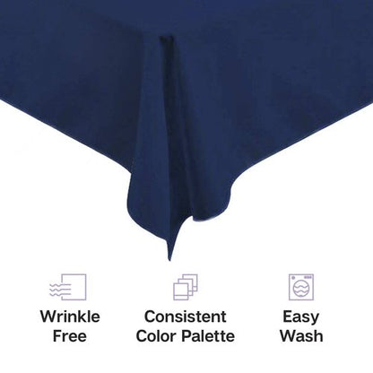 Gee Di Moda Rectangle Tablecloth - 60 x 102 Inch Chocolate Table Cloth for 6 Foot Rectangle Tables - Heavy Duty Washable Fabric - for Holiday Party, Dinner, Weddings, Baby Shower & Events