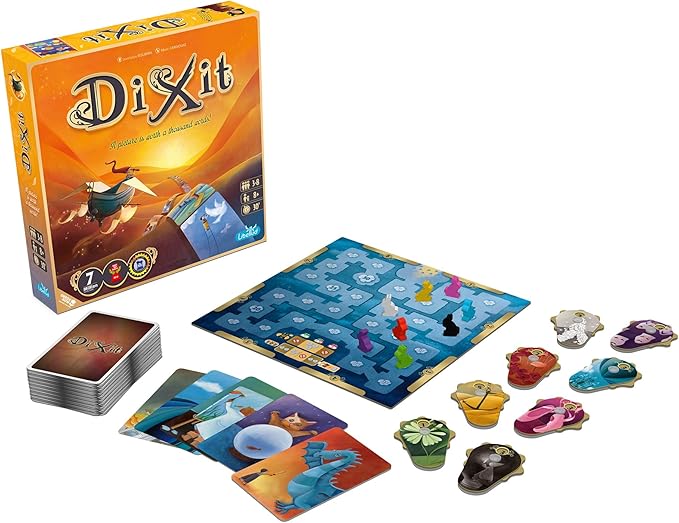 Asmodee Dixit Board Game (2021 Refresh) - The Award-Winning Game of Imagination Creativity and Storytelling Family Fun for Kids &amp Adults Ages 8+ 3-6 Players 30 Minute Playtime