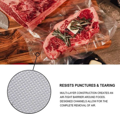 Food Saver Vacuum Sealer Bags - 4 Pack 11" x 25' Rolls | Commercial Grade, Microwave & Freezer Safe