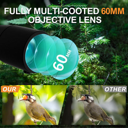 Monocular Telescope with Tripod,Bird Watching Gifts for Men and Nature Lovers - Outdoor Nature Exploration & Stargazing, Birthday Gifts for Father, Graduation Gifts for Teens