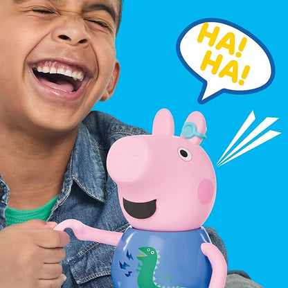 Peppa Pig Joke &amp Sing George 8-Inch Figure Musical Toy with 50+ Sounds and Songs Basket Stuffers Preschool Toys for Girls and Boys Ages 3+