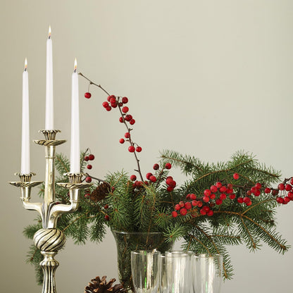 12 Pack White Taper Candles - Taper Candles 10 Inch Dripless, Smokeless & Unscented - 8 Hours Long Burning - Tall Candlesticks - Ideal for Weddings, Dinner Parties, Home Decor, Birthday Party