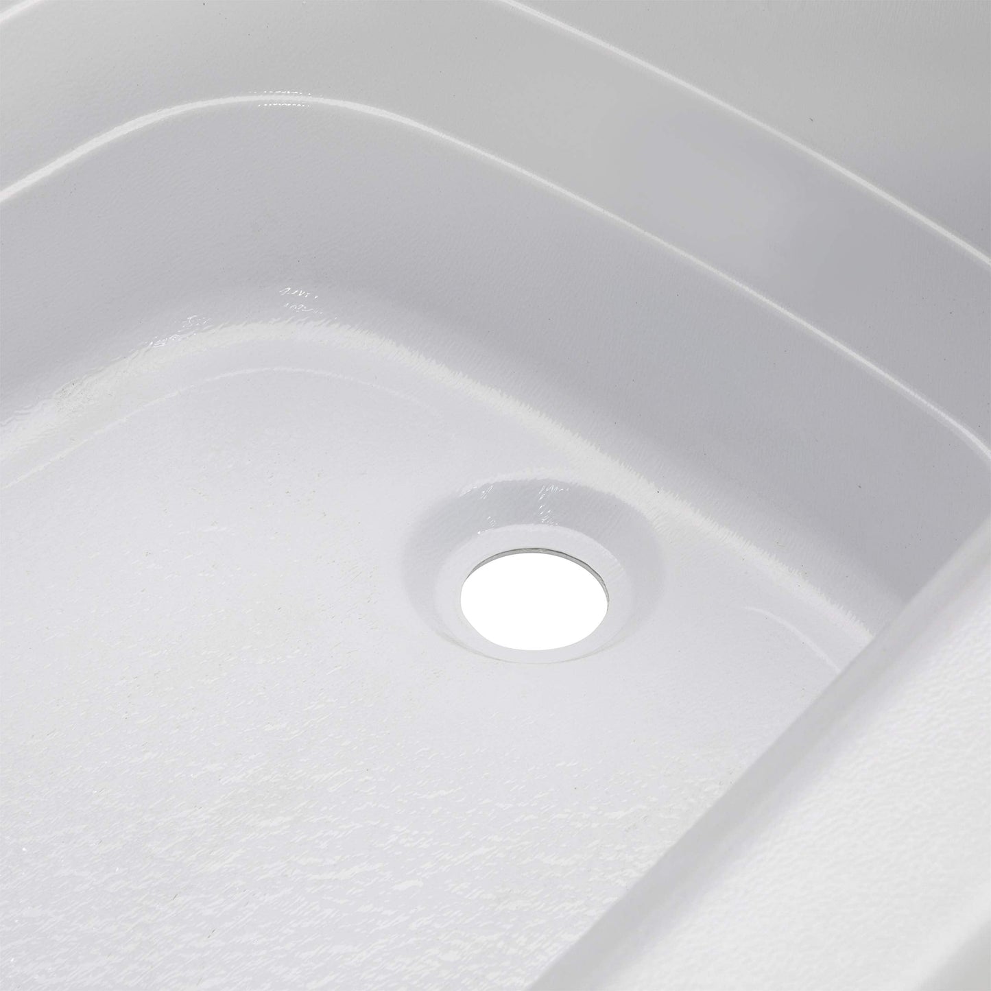 Lippert Replacement 24" x 40" White Bathtub with Right Drain, Scratch-Resistant ABS Acrylic for RVs, Travel Trailers, 5th Wheels, Motorhomes - W2440RHSPK