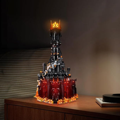 Kyglaring LED Light Kit Compatible with Lego The Lord of The Rings: Barad-dur 10333 Building Blocks Upgraded Lighting Accessories for 10333 Model Set (Model Not Included) RC Version.