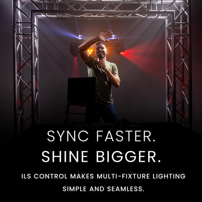 CHAUVET DJ – GigBAR Move + ILS 5-In-1 Lighting System | Moving Heads, Derbies, Washes, Laser & Strobe on One Bar | ILS Compatible | RF Remote, Tripod & Carry Bags Included