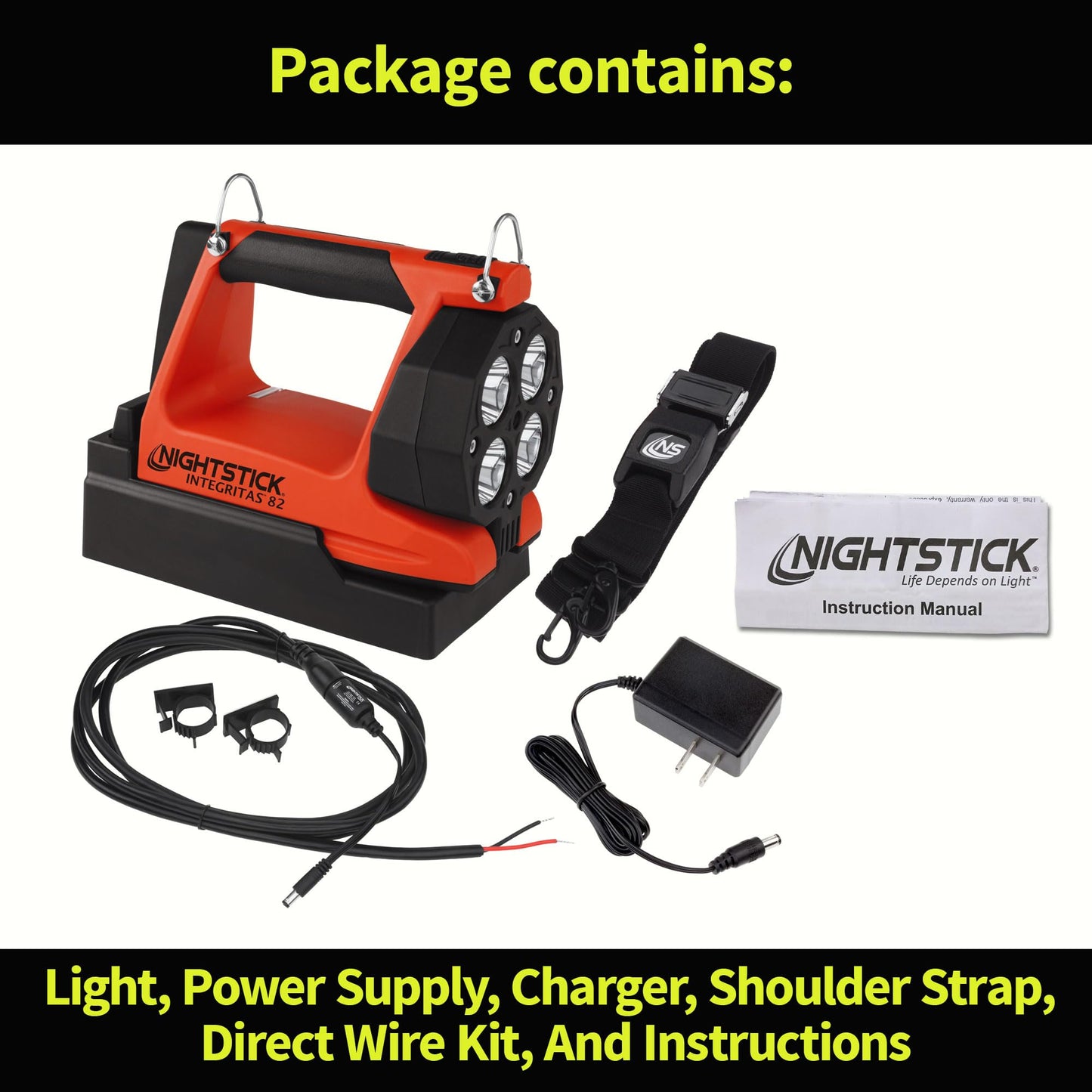 Nightstick XPR-5582RX INTEGRITAS 82 Intrinsically Safe Red Lantern + Nightstick Magnetic Base