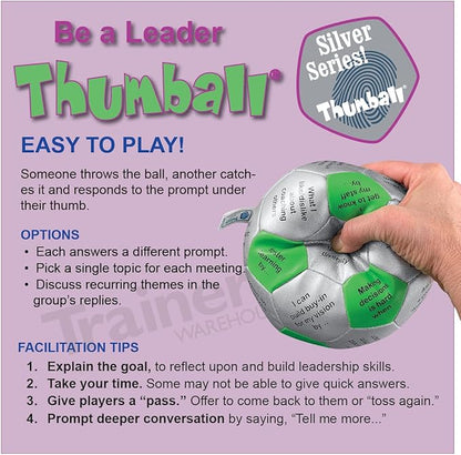 Trainers Warehouse 6 Thumball Collection 32 Prompts for Conversation Team Building Relationship and Training