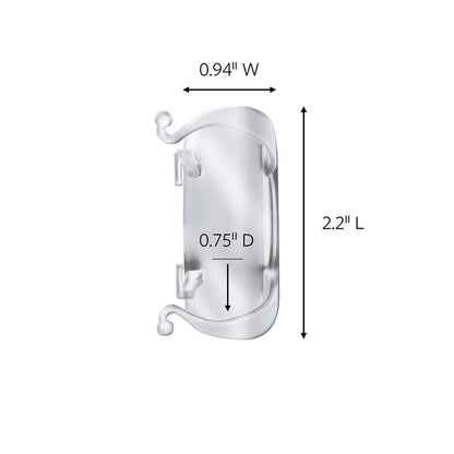 Command Large Cord Clips, Organize Damage-Free, 4-Packs, 8-Clips Total