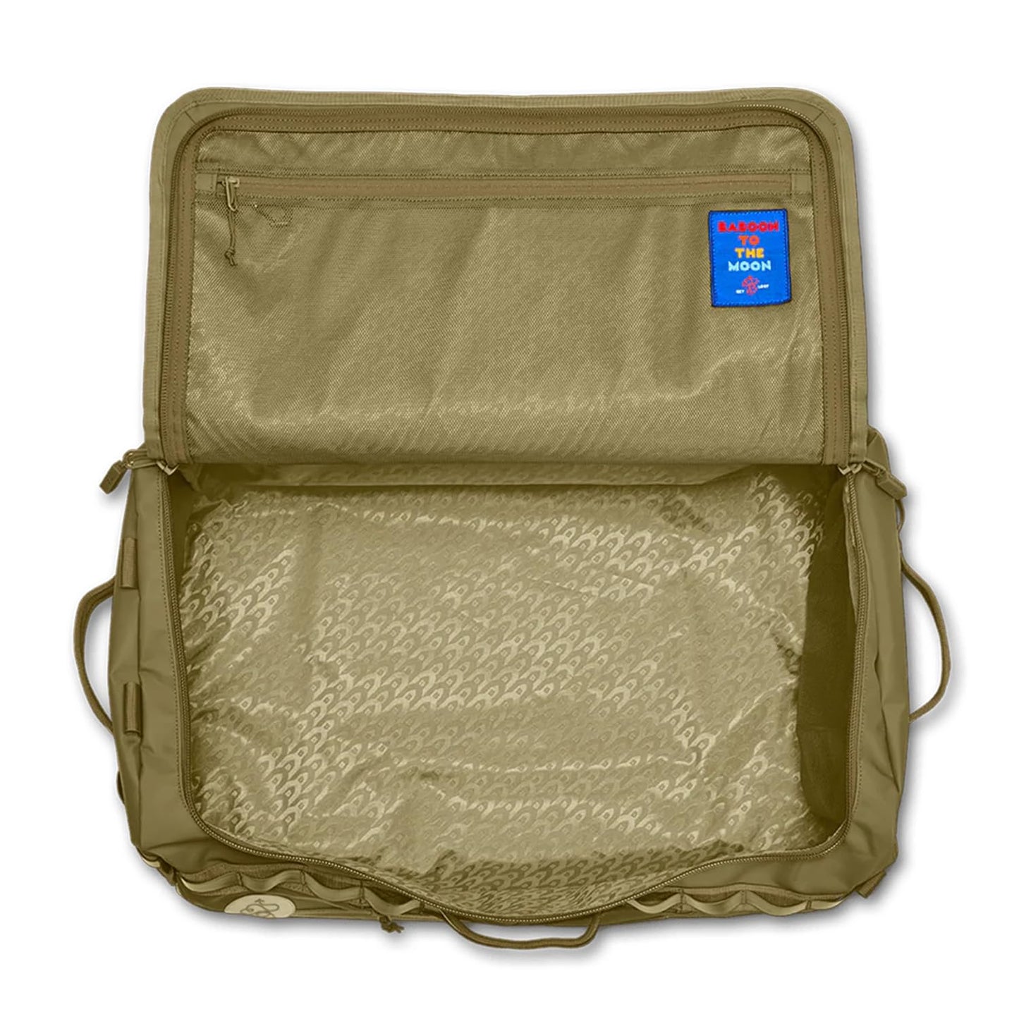 Baboon to the Moon Go-Bag Big Duffle Bag | 60L Large Travel Bag Lightweight, Detachable Straps, Durable, Water-Resistant, Stylish, Compact for Men and Women (Crocodile)