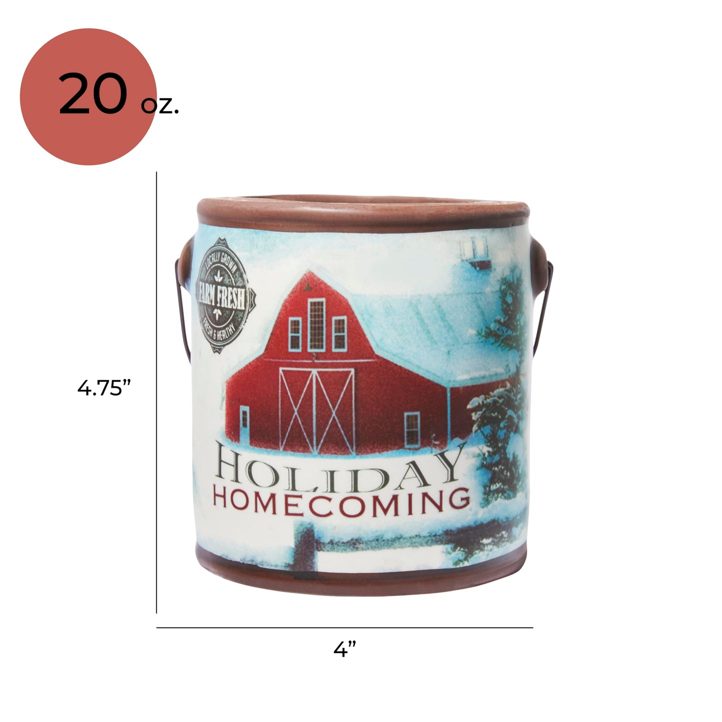 A CHEERFUL GIVER 95hr 20oz Scented Candle - Holiday Homecoming - Multi-Wick Glass Candle - Gifts For Men and Women