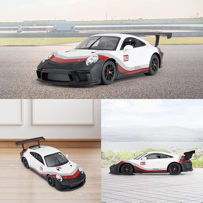 RASTAR RC Cars 1/14 Porsche 911 GT3 Cup Remote Control Sports Car Porsche Toy Car for Kids Drift RC Race Car – White 2.4G