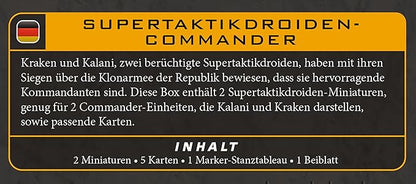 Asmodee Star Wars: Legion Super Tactical Droid Commanders - Separatist Alliance Leader Expansion Tabletop Miniatures Game Strategy Game for Kids and Adults Ages 14+ 2 Players 90 Min Playtime