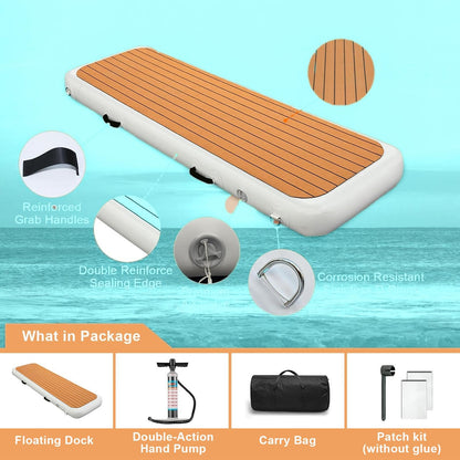 AIRMAT FACTORY Inflatable Gangway for Boats and Yachts, Durable, Quick - Inflating, Non-Slip Surface, Portable Inflatable Floating Dock Ramp, Easy Setup for Marine Use
