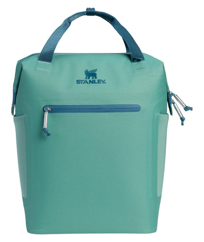 Stanley All Day Madeleine Mini Backpack Soft Cooler 14 Quarts | 20 Can Cooler with Handle and Shoulder Straps | Stays Cold for Hours | Insulated Travel Bag with Zipper | BPA-Free | Spring Green