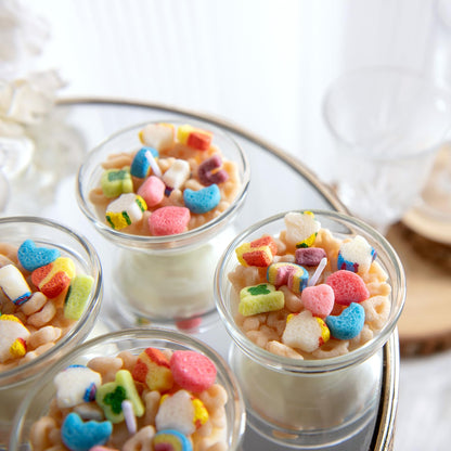 Mini Funny French Vanilla Cereal Bowl Scented Vegetable Wax Candles for Wedding Favor (6pcs/Pack)