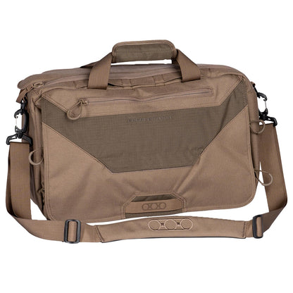 Eberlestock Executive Brief - CCW Compartment Brief Case - EDC Organization Work Pack - 500D Cordura Nylon - 10" H x 6" D x 17.5" L - Dry Earth