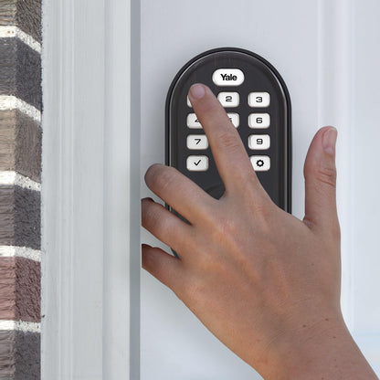 Yale Assure Lock Deadbolt, Satin Nickel Digital Touchscreen Keypad with Z-Wave and Backup Key for Front or Back Entry Door, YRD226-ZW2-619