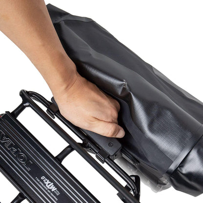 Topeak Pannier DryBag 20L – Waterproof Bike Bag with Roll-Top Closure, Handle Lock Mounting System, Shoulder Strap & Reflective Print for Touring and Commuting