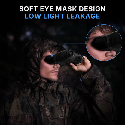 WOGREE Night Vision Goggles, 4K Night Vision Binoculars for Adults, 36MP Photo, 5000mAh Rechargeable Battery, 1300FT Range, 8X Digital Zoom, Infrared Vision, 32GB SD, Flashlight & Compass for Camping