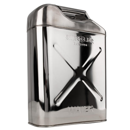 Swiss Link Stainless Steel Water Can 20L Portable Water Storage Container, 5 Gallon Jug for Camping, Emergency Storage, and Outdoor Activities