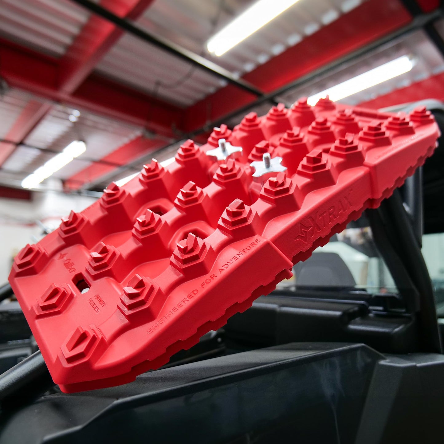 Caliber XTrax Off Road and Snow Recovery Traction Boards, Made in USA, Red, 2-PACK